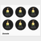 Sticker Rond Simple Thyme Infused Honey Label (Feuille)