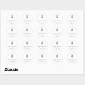 Sticker Rond Simple Violet Mémorial (Feuille)