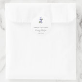 Sticker Rond Simple Violet Mémorial (Sac)