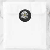 Sticker Rond Simplement des marguerites (Sac)
