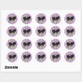Sticker Rond Simplement des mûres (Feuille)
