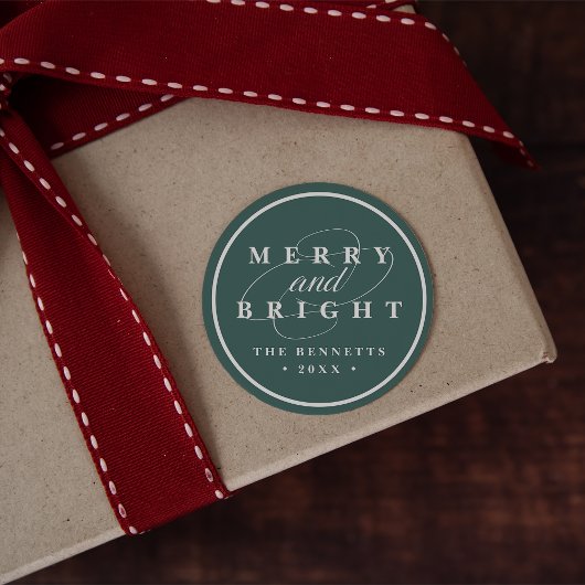 Sticker Rond Simplement Joyer l'épinette | Vacances personnalis