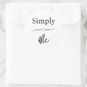 Sticker Rond Simplement Moi Minimaliste (Sac)
