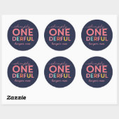 Sticker Rond SIMPLEMENT ONEDERFUL MERVEILLEUX (plus lumineux) (Feuille)