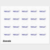 Sticker Rond Simplifier moins est plus (Feuille)