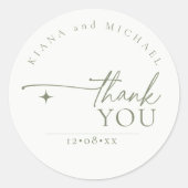Sticker Rond Simply Chic Mariage Pearl White ID1046 (Devant)