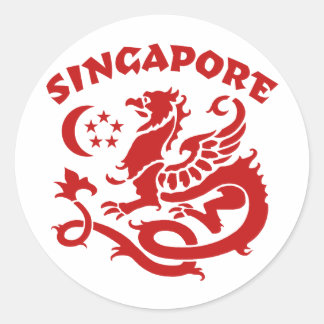 Sticker Rond Singapour