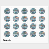 Sticker Rond Singapour (Feuille)