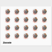 STICKER ROND SINGAPOUR (Feuille)