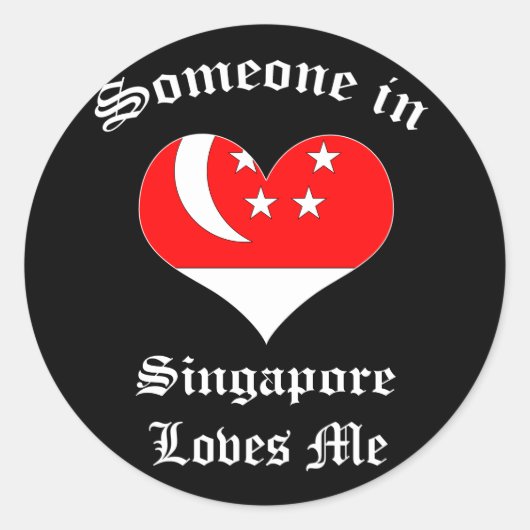 Sticker Rond Singapour (Devant)