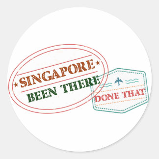 Sticker Rond Singapour A Fait Cela