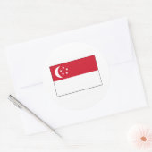 Sticker Rond Singapour FLAG International (Enveloppe)