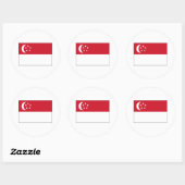 Sticker Rond Singapour FLAG International (Feuille)