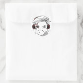 Sticker Rond singe. (Sac)