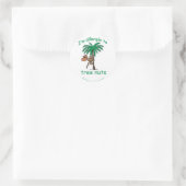 Sticker Rond Singe de l'alerte d'allergie aux noix (Sac)