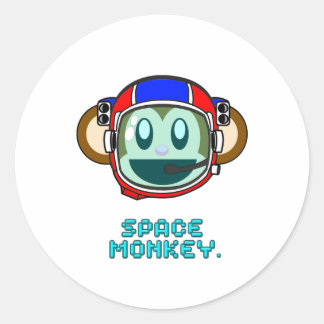 Sticker Rond singe de l'espace