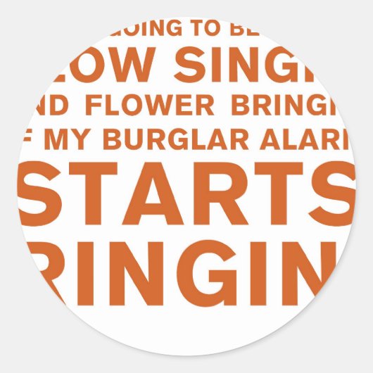 Sticker Rond Singe lente' (Devant)