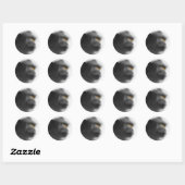 Sticker Rond Singe pensif (Feuille)