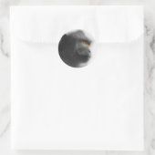 Sticker Rond Singe pensif (Sac)