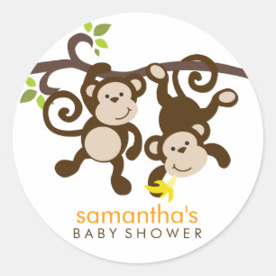 Sticker Rond Singes et Pois