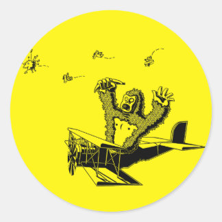 Sticker Rond Singes Sur Les Avions