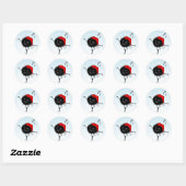 Sticker Rond Singing Dancing Evil (Feuille)