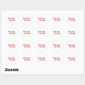 Sticker Rond Single Mom Love by MDillon Designs (Feuille)