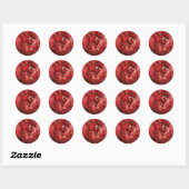 Sticker Rond Sinister TAZ™ (Feuille)