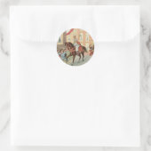 Sticker Rond Sinterklaas Dutch St. Nick Vintage St. Nicholas (Sac)