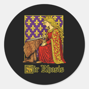 Sticker Rond Sir rhosis drôle gen z brainrot mème humour osé
