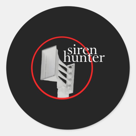 Sticker Rond Siren Hunter Tornado Siren (Devant)