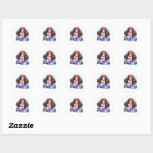 Sticker Rond sirène  (Feuille)