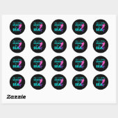 Sticker Rond Sirène de natation plongée (Feuille)
