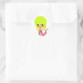 Sticker Rond sirène magique chibi 3 (Sac)