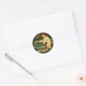 Sticker Rond Sirène par John William Waterhouse (Enveloppe)