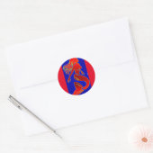 Sticker Rond sirène rouge (Enveloppe)