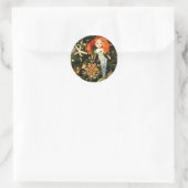 Sticker Rond Sirène tropicale sous la mer Noël (Sac)