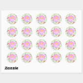 Sticker Rond Sirènes Bleu (Feuille)