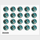 Sticker Rond Sirius Black et Bellatrix Lestrange (Feuille)
