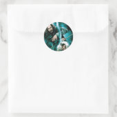 Sticker Rond Sirius Black et Bellatrix Lestrange (Sac)