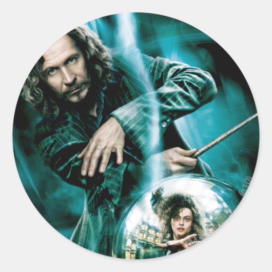 Sticker Rond Sirius Black et Bellatrix Lestrange (Devant)