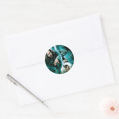 Sticker Rond Sirius Black et Bellatrix Lestrange (Enveloppe)