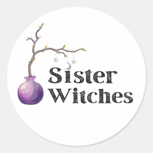 Sticker Rond Sister Witker