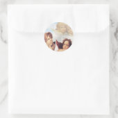 Sticker Rond Sistine Madonna 2 anges par Raphael (Sac)
