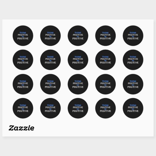Sticker Rond Sitive For Motivational Kindness - Sitive Message  (Feuille)