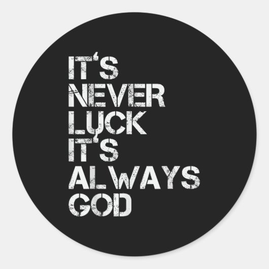 Sticker Rond Sitive Motivational Religion Love Saying Designs I (Devant)