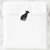 Sticker Rond Sitting Bull Terrier (Sac)