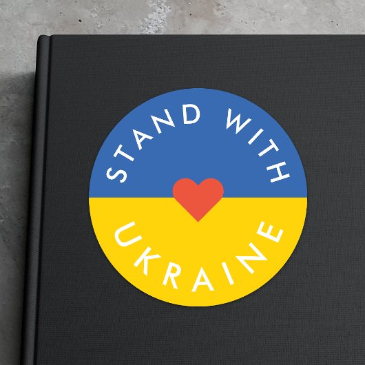 Sticker Rond Situation en Ukraine