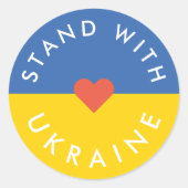 Sticker Rond Situation en Ukraine (Devant)