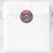Sticker Rond "six" (Sac)